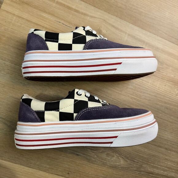 New Women’s Vans Super Comfy Cush Era Purple Velvet Platform Sneakers Size 5.5 - Picture 2 of 8